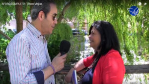 Charo Mejia en entrevista con Paco Gutierrez de Sentir TV Caceres. Editoriales de España, Adarve