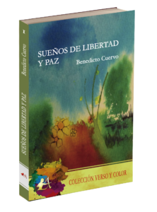 Portada del libro de poesía Sueños de libertad y paz. Editorial Adarve, Poesía y color, Editoriales de España