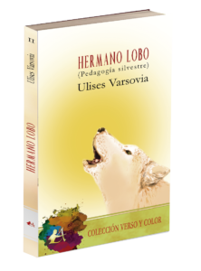 Portada del libro Hermano Lobo de Ulises Varsovia. Colección Verso y Color, Editorial Adarve, Editoriales españolas