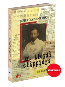 Portada del libro Dr lloyds clippings de Javier Campos Oramas. Editorial Adarve de España, Editoriales de España
