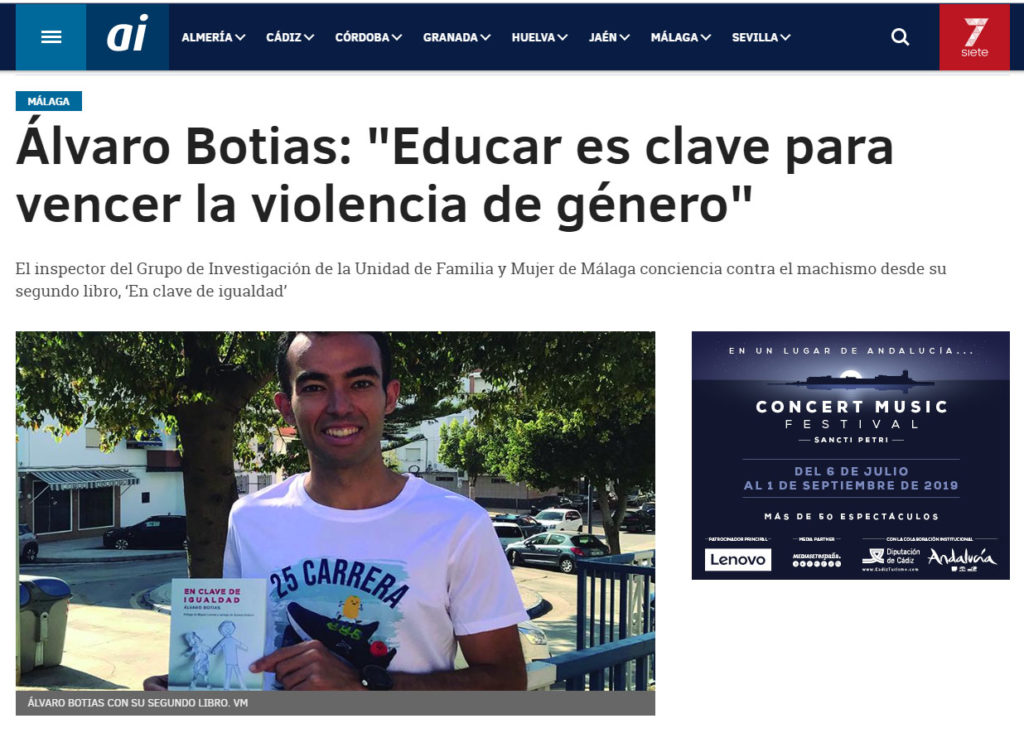 Entrevista a Álvaro Botias En clave de igualdad en Viva Málaga