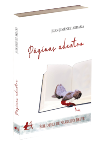 Portada del libro Páginas adentro de Juan Jiménez Ardana. Editorial Adarve, Editoriales que aceptan manuscritos