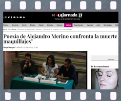 Artículo publicado en el portal La Jornada de México acerca del libro Cada muerte el fin del mundo de Alejandro Merino. Editorial Adarve, Editoriales de España