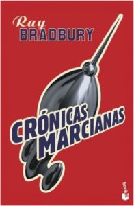 Portada del libro Crónicas marcianas de Ray Bradbury. Editorial Adarve, Editoriales de España
