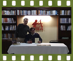 Luis Folgado junto a José Manuel Prado. Editorial Adarve, Editoriales de España