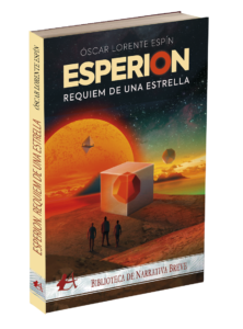 Portada del libro Esperion Réquiem por una estrella de Óscar Lorente Espín. Editorial Adarve, Publicar un libro