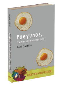 Portada del libro Poeyunos poemas para el desayuno de Rosi Castillo. Editorial Adarve, Editoriales de España