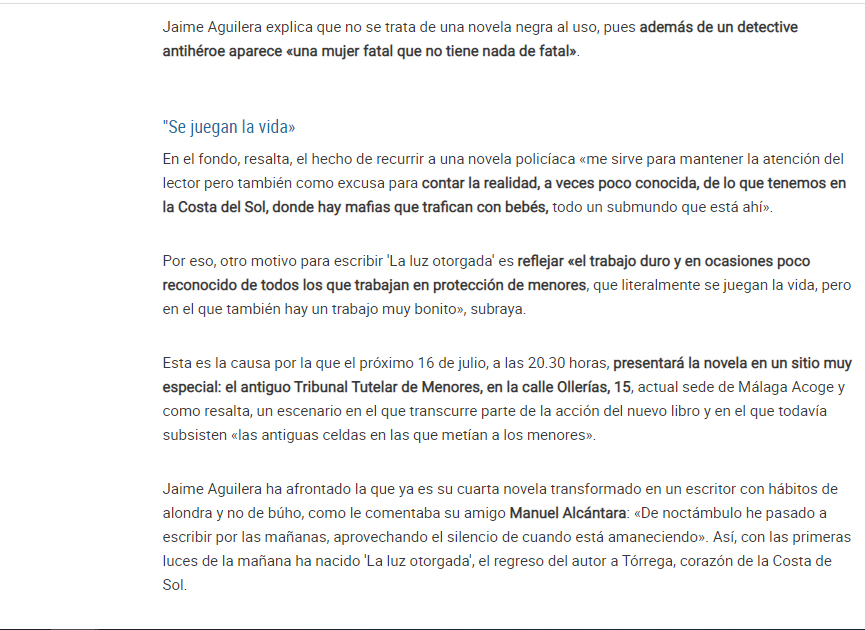 Jaime Aguilera. Editorial Adarve