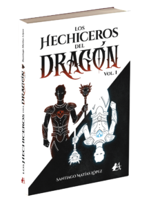 Portada del libro Los hechiceros del dragón de Santiago Matías López. Editorial Adarve, Editoriales de España