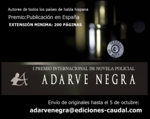 Cartel Premio Novela Negra Editorial Adarve