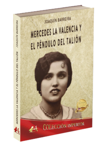 Portada del libro Mercedes La Valencia y el péndulo del talión. Editorial Adarve, editoriales que aceptan manuscritos