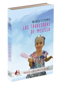 Portada del libro Las travesuras de Melissa. Editorial Adarve, colección Biblioteca Narrativa Breve, publicar un libro