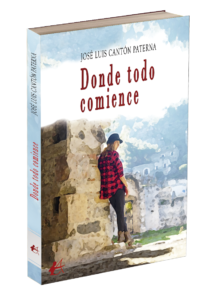 Portada del libro Donde todo comience. Editorial Adarve, editoriales que aceptan manuscritos