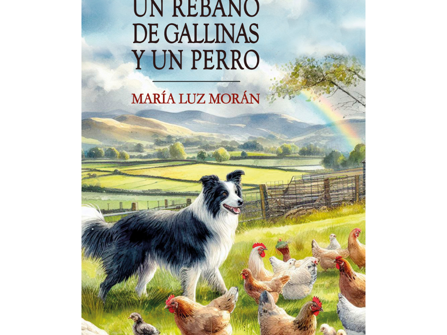 María Luz Morán – Un rebaño de gallinas y un perro