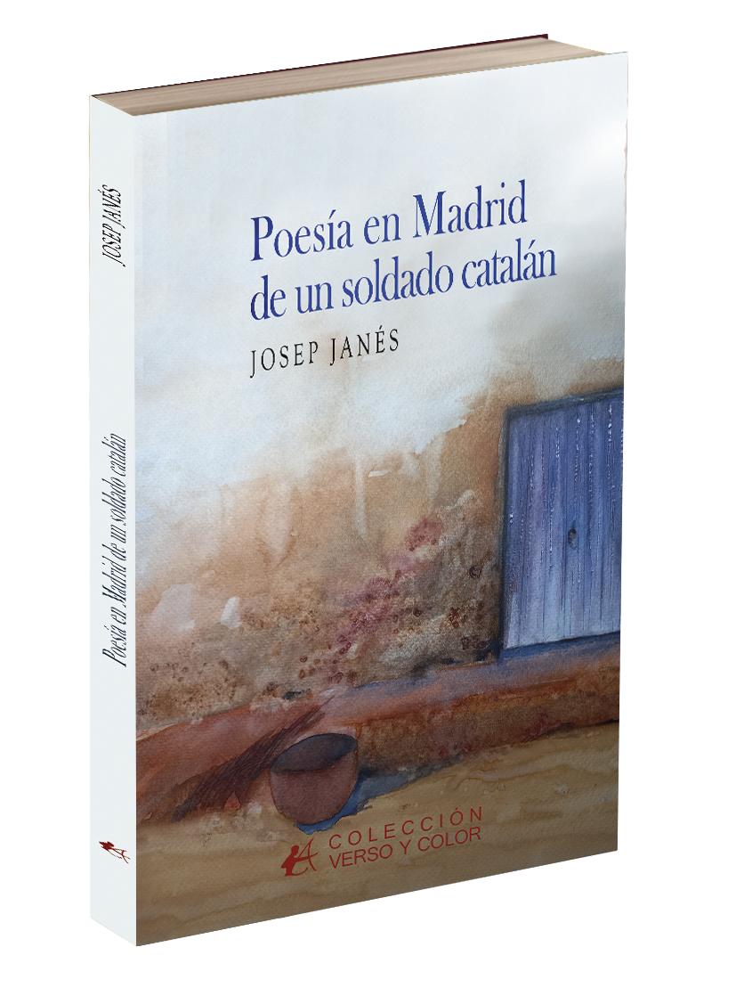 Portada del libro Poesía en Madrid de un soldado catalán. Editorial Adarve, publicar un libro